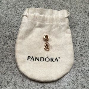 Retired rose gold Pandora charm